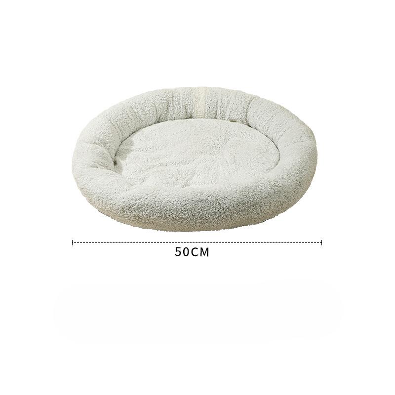 

Гнездо для кошек на все времена года, круглая лежанка для кошек, гнездо для домашних животных, теплая будка для собак на осень и зиму, лежанка для собак, товары для животных 50cm