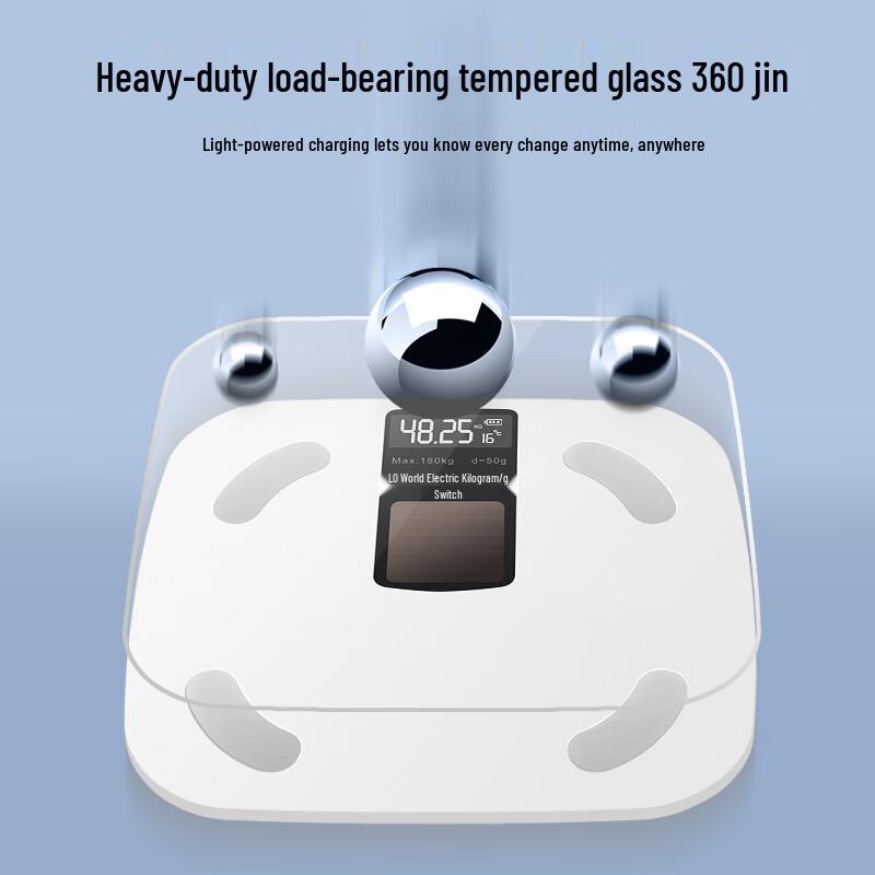 Solar Self-Charging Smart Body Fat Scale BF1224 (CN version)