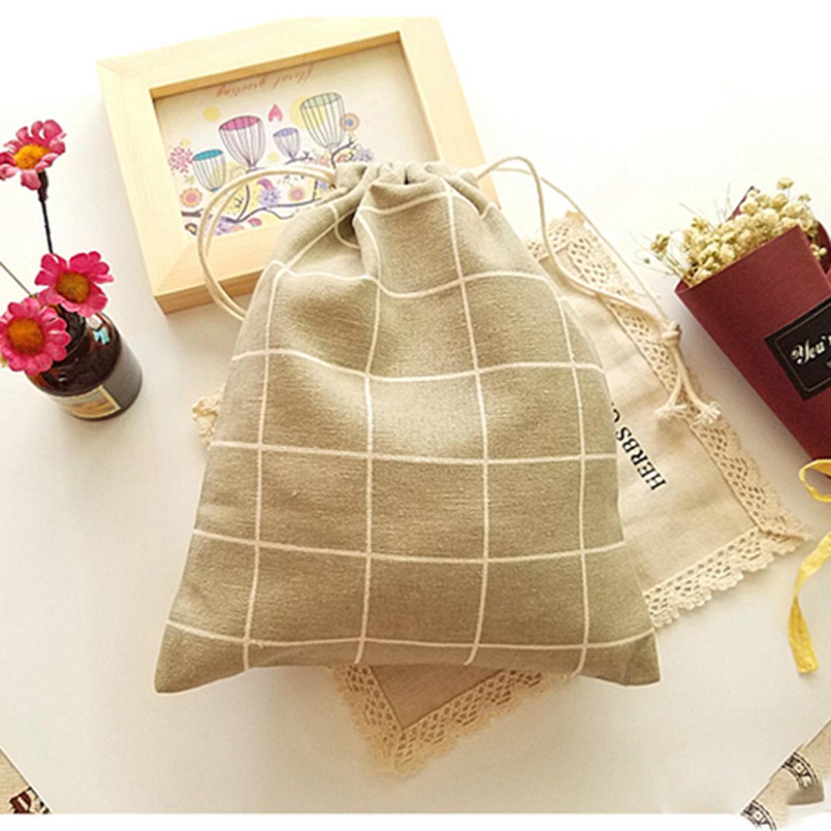 

1 шт., мешочки на шнурке, рождественские свадебные подарочные пакеты для DIY, хлопковые и тканевые сумки, упаковка для ювелирных изделий 19x24cm серый