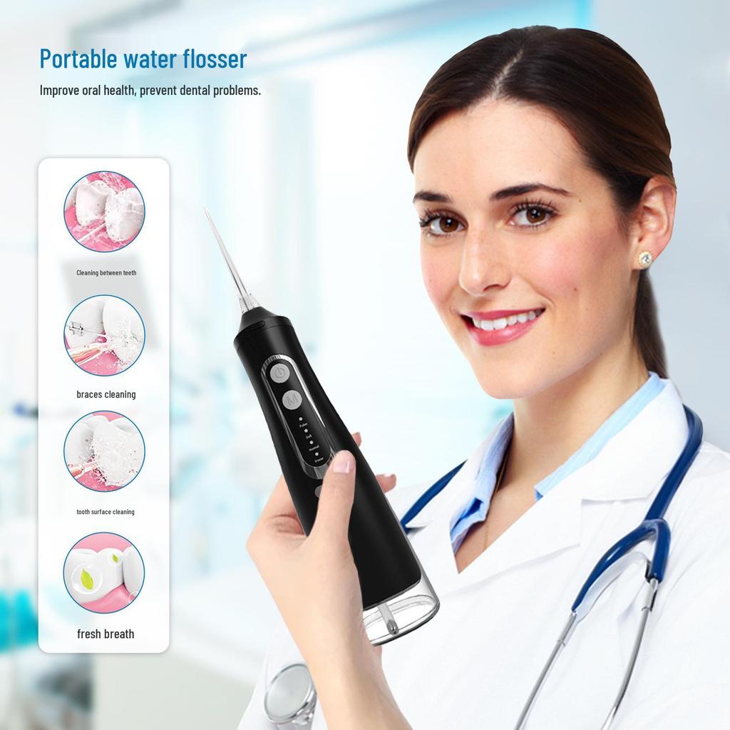 Portable Electric Water Flosser - Home Use Dental Pulse Tooth Cleaner