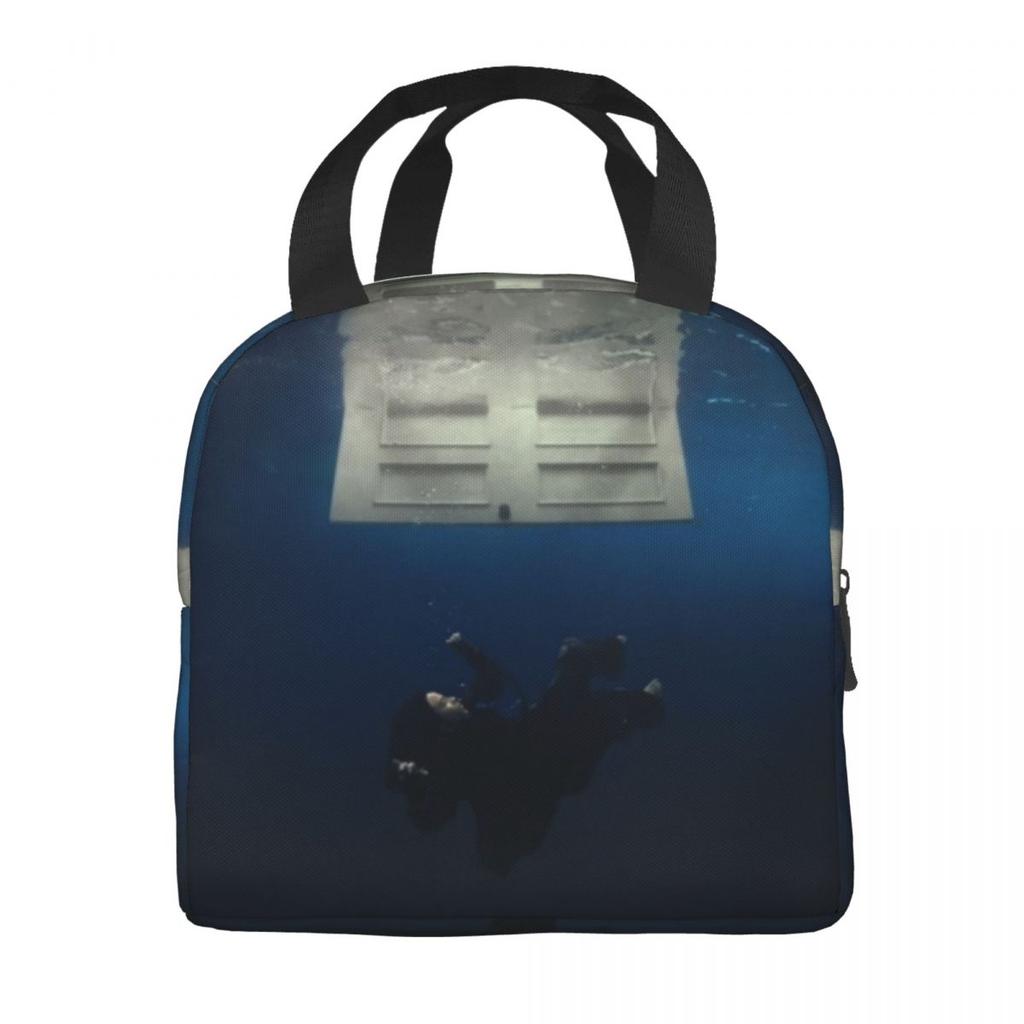 B-Billie-Girl E-eilish American Singer Insulated Lunch Bag Food Container Portable Thermal Cooler Lunch Boxes For School Office