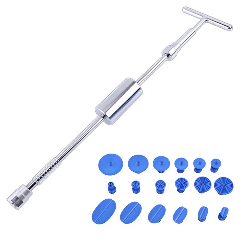 

Горячий набор для ремонта вмятин на автомобиле, скользящий обратный молоток, присоска, бесцветный Т-образный инструмент для удаления вмятин на автомобиле, инструмент для удаления вмятин после града