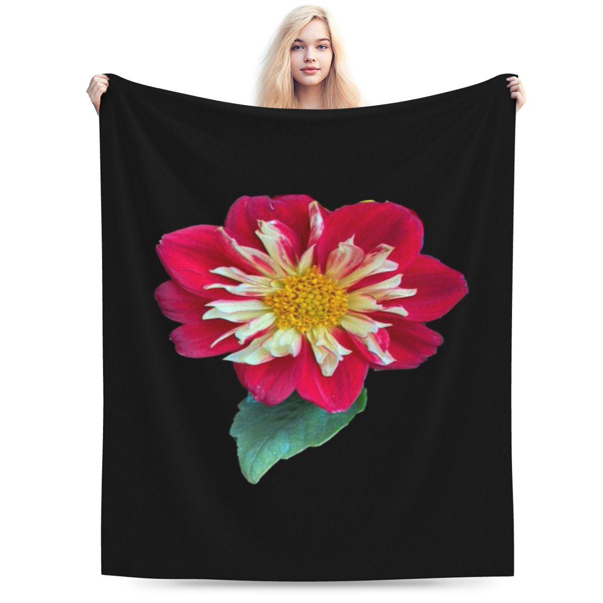 

Single Red Flower Custom Comfortable Gift An UltraSoft Micro Fleece Blanket 75x100cm 30x40in