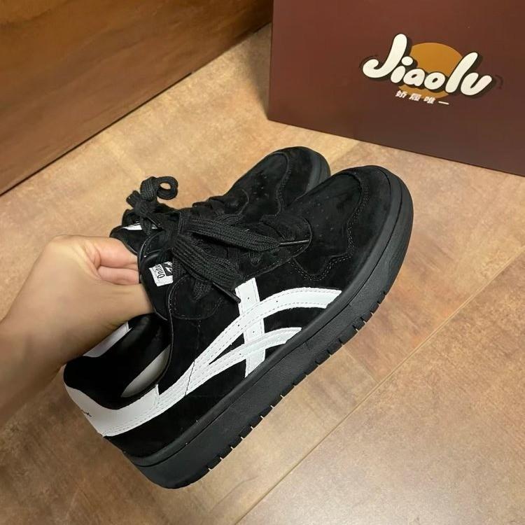 Damen-Trainingsschuhe mit dicker Sohle, Frühling und Sommer, neue Sport- und Freizeitschuhe, Forrest Gump-Schuhe, retro, atmungsaktiv, weichsohlig, grau-blaues Boardsh