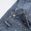 Trendy European-American Rhinestone Denim Shorts: Fashion-Forward, Versatile Streetwear