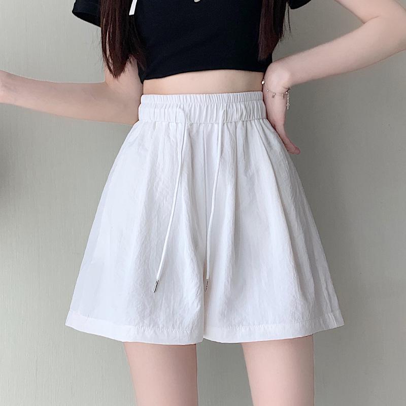 2025 Women's High Waist A-Line Sports Shorts: Fashionable Summer Drawstring Casual Wear