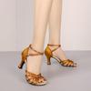 Women Tango Ballroom Latin Waltz Dance Girls Party Shoes High Heeled 7CM