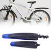 Durable Bicycle Wings 2Pcs Bike Mudguard Set Front Rear Fenders High Strength Accessories Anti-fouling Design Universal Easy to Install Rust-free