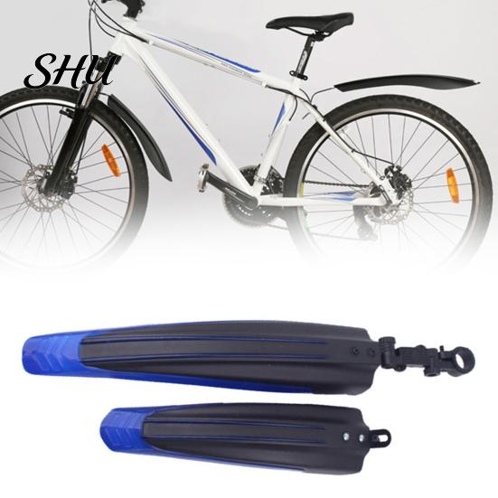 Durable Bicycle Wings 2Pcs Bike Mudguard Set Front Rear Fenders High Strength Accessories Anti-fouling Design Universal Easy to Install Rust-free