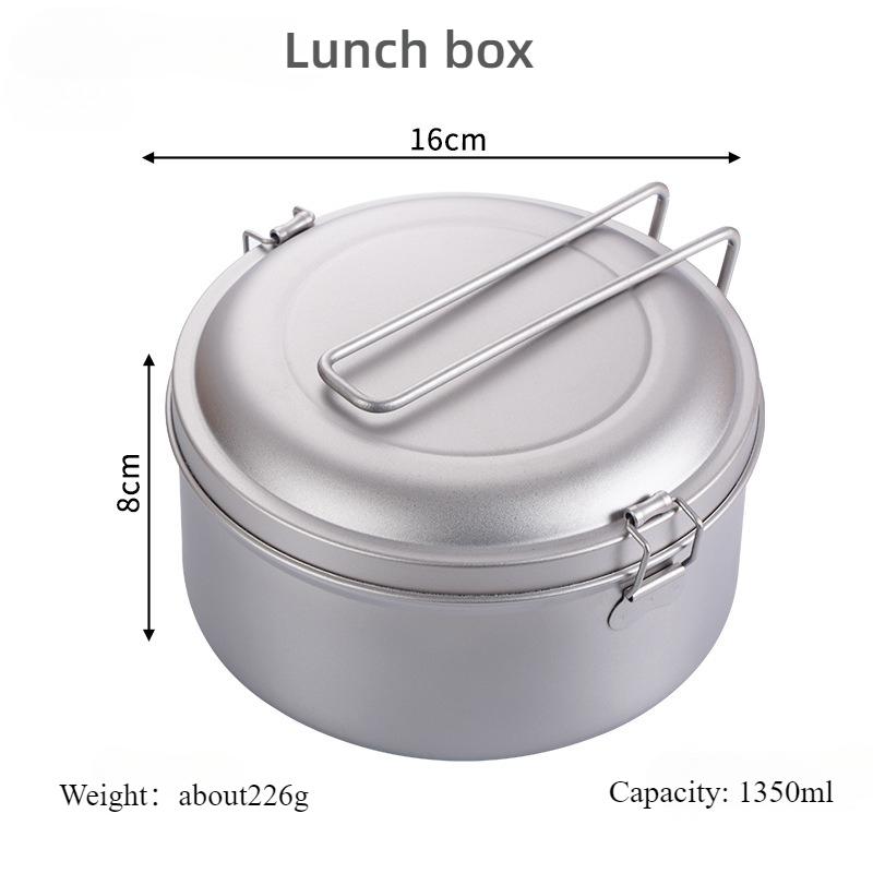 

Коробка для еды из чистого титана, коробка для еды для кемпинга на открытом воздухе, походная коробка для еды, герметичная антибактериальная коробка для еды, коробка для еды для пикника