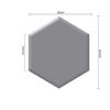 1PC Hexagon Adhesive Bed Headboard Nordic Style Room Decor Head Board Wall Panel