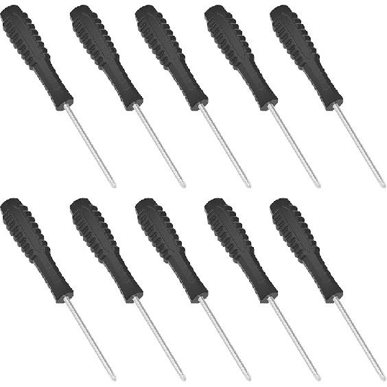 10PCS Mini Phillips Screwdriver, 2mm Cross Head with Blue Non-slip Handle for Small Appliances, 2.56"(65mm) Total Length, Non-magnetic