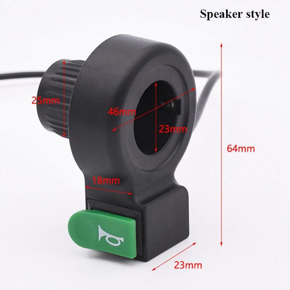 Black Tricycle Button Horn Plastic Turn Signal Switch Electric Vehicle Accessories