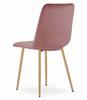 Lava Chair - Pink Velvet / Wood Color Legs X 1