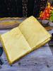 Handmade Yellow Leather Journal 5×7” | Vintage Deckle-Edge Diary with 200 Handmade Pages | Travel Writing Notebook