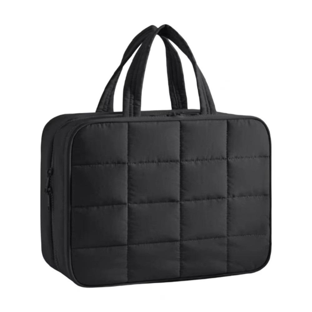 Zipper Closure Travel Toiletry Bag Cloth Women Cosmetic Bag Cosmetic Handbag  Unisex Toiletries