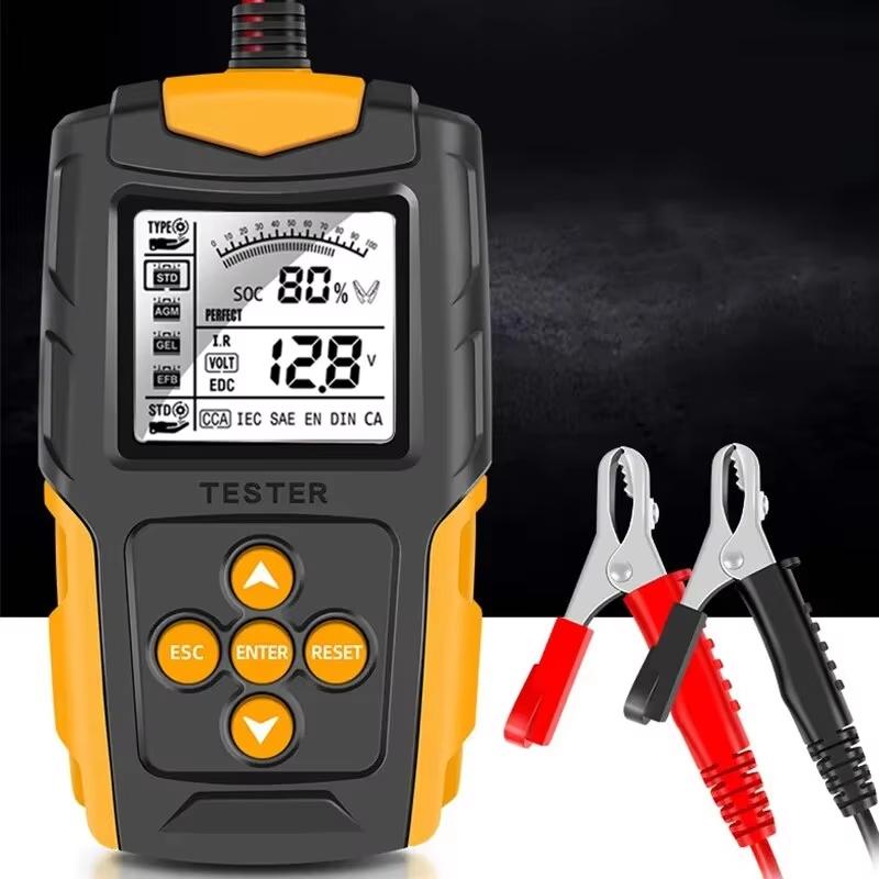 12V 24V Car Battery Tester LCD Digital Vehicle Cranking Charging Scanner Diagnostic Battery Measurement Analyzer
