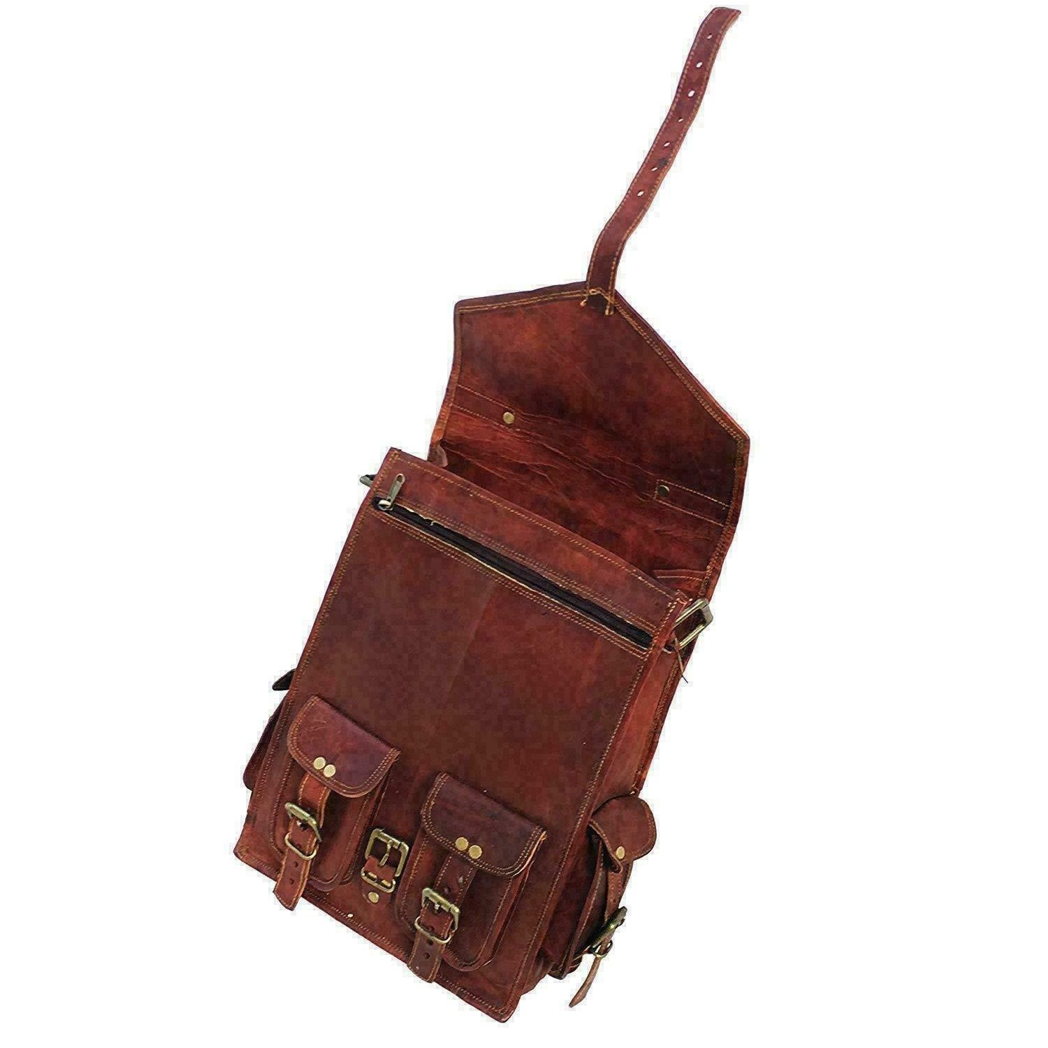 Натуральная мужская кожаная сумка-рюкзак — фото 2