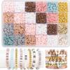 New Diy Children'S Friendship Bracelet Necklace Multi-Color Clay Bead Spacer Accessory Set
