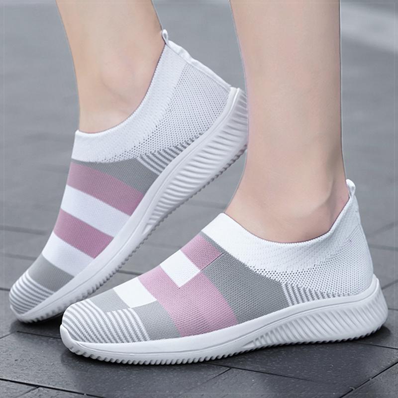 Pantofi de Damă la Modă Adidași Eleganti pentru Femei Adidași Sport Noi Zapatillas Mujer Culoare Mixtă Pantofi Vulcanizați Adidași Casual pentru Femei Mocasini de Damă
