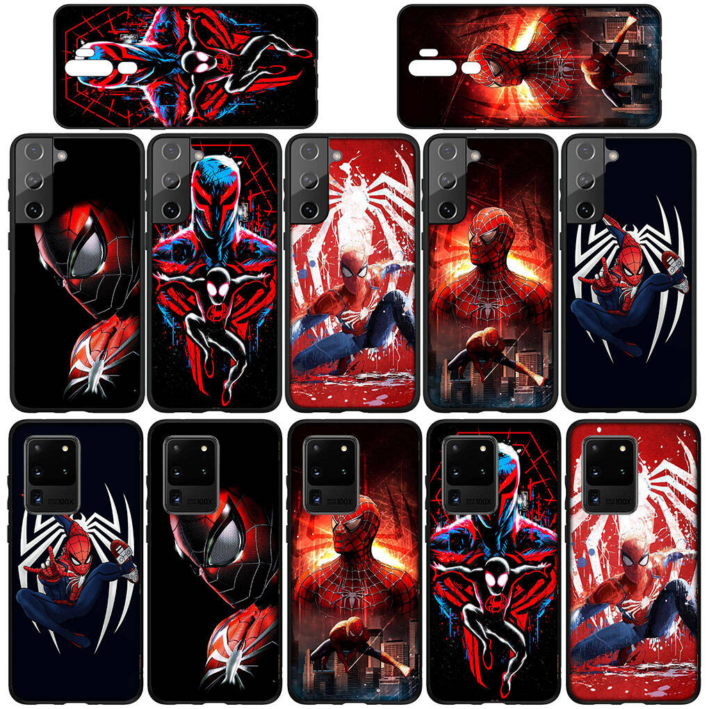 Phone Case for Samsung Galaxy S25 S23 S22 S24 Ultra FE A05 A06 A15 A16 A36 A37 A35 A54 A55 A56 A57 A25 A26 A53 A17 Marvel Spiderman Spider Man Cover