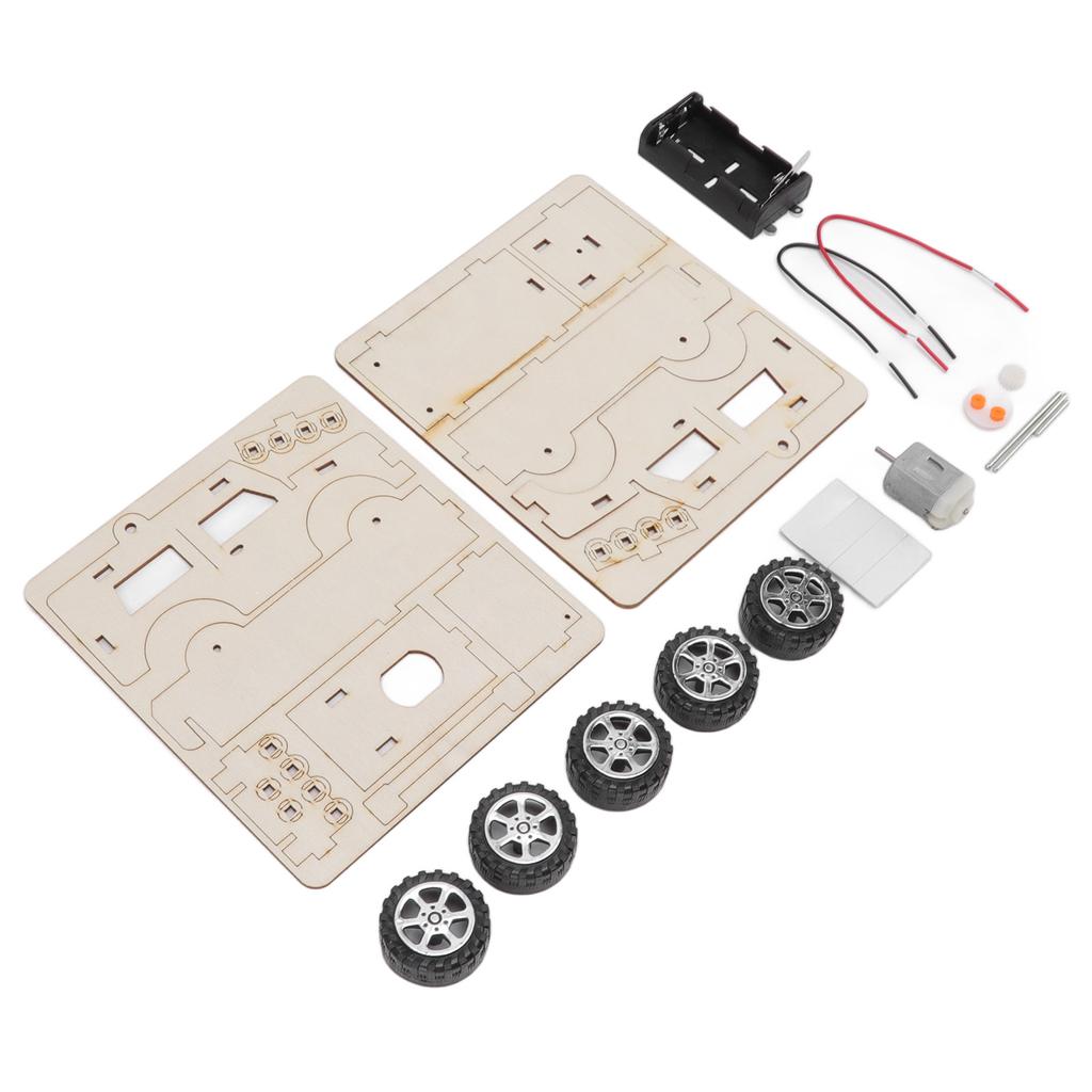 Electrric Model Building Cars DIY Construction Cars Toys Wooden Mechanical Model Cars Kits DIY STEM