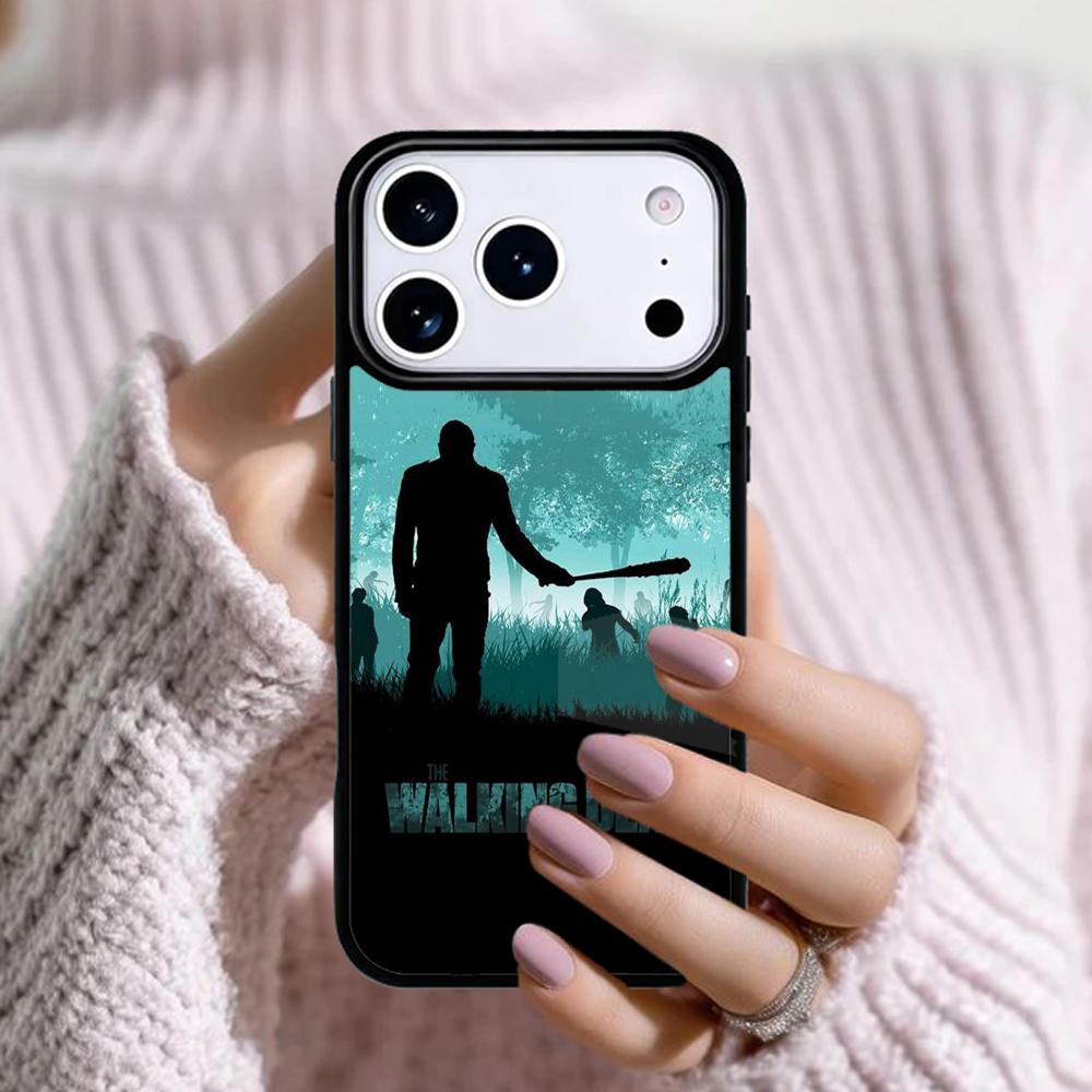 Negan Walking Dead style Phone Case For Apple iPhone 17 Air 16E 15 14 Plus 13 12 11 Pro Max Mini Funda Cover iPhone 12 Pro