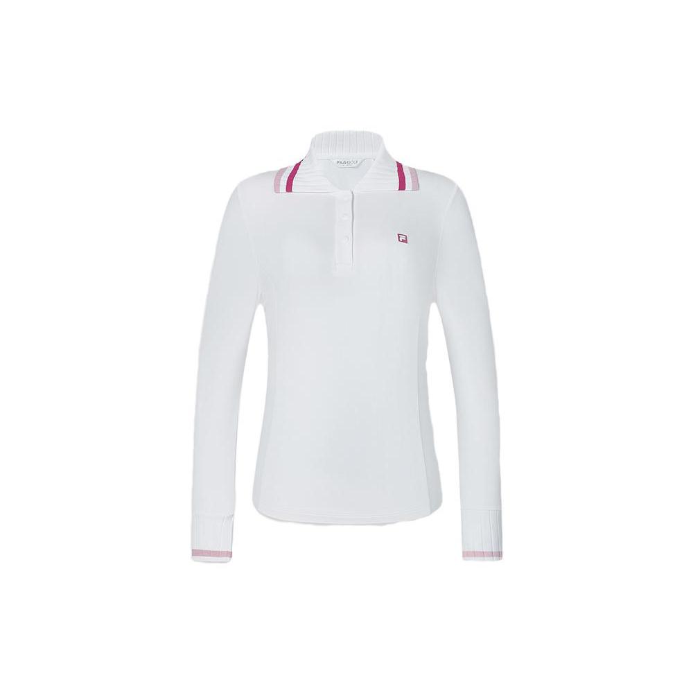 New FILA Golf Series Polo Shirt Women's Jade White A11W415204F-WT
