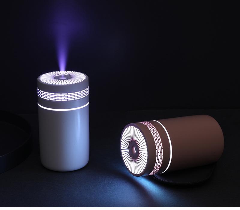 USB Portable Humidifier: Multi-Color Light, Large Mist, Home & Car Air Purifier
