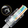 100pcs Cat6 RJ45 Ends, 8P8C Cat6 RJ45 Connectors Clear Ethernet Crimp Connectors For UTP Networking Cable 24-26AWG