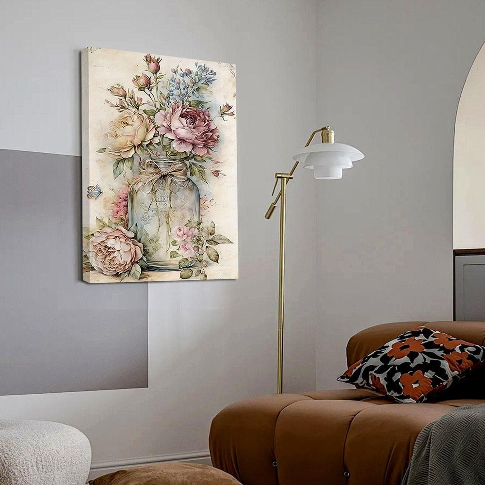 Vintage Metal Tin Sign Easter Bunny with Eggs Wall Decor Home Kitchen 20x30cm