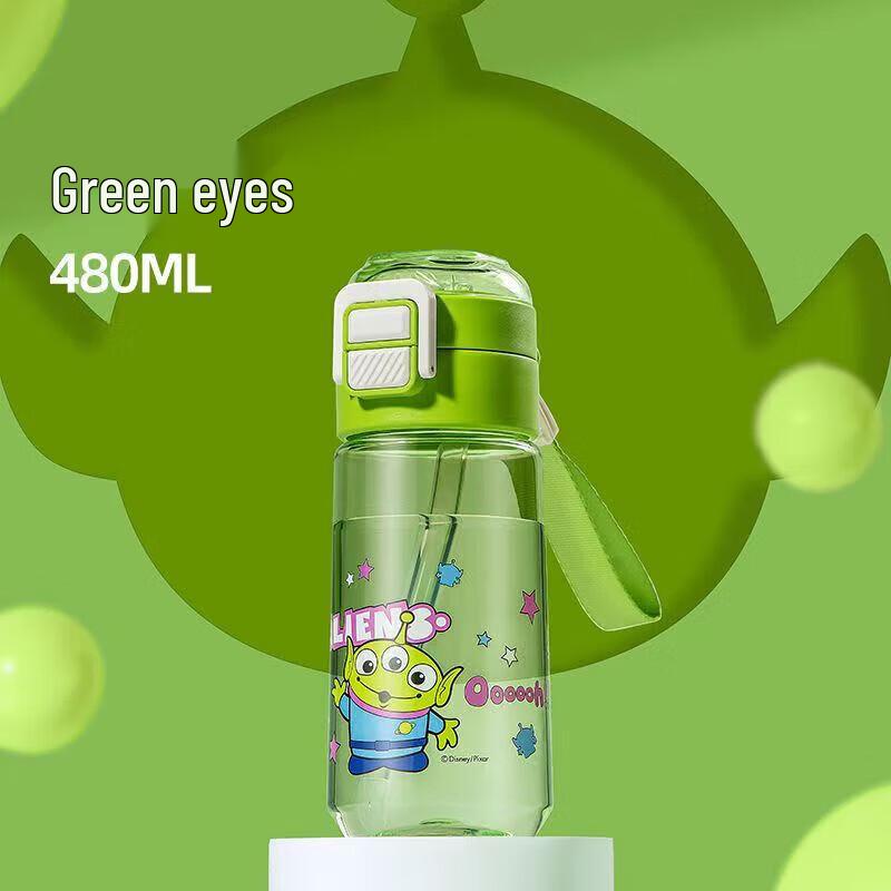 Cille Cartoon Tritan Straw Water Bottle