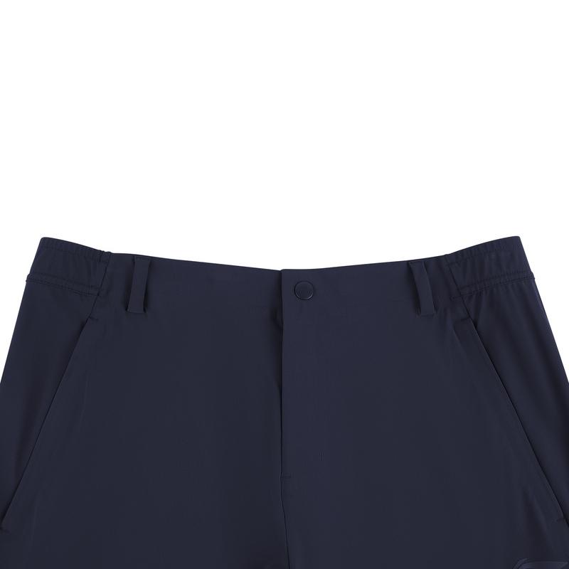 Li-Ning Fashionable Versatile Comfortable Knitted Sports Pants Men bottoms Navy-Blue AKYW047-5
