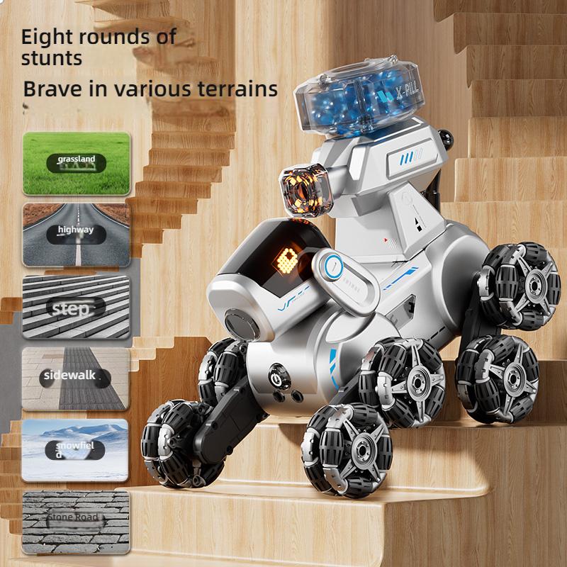 Smart Remote Control Robot Dog Children's Toy for Boys Electric Drift Car Gesture Sensing Eight-Wheel Stunt Mechanical Dog