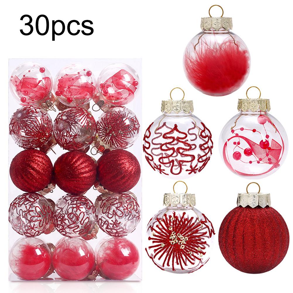 6cm Christmas Baubles Lightweight Design Plastic Material Unique Styles Versatile Applications Festive Events For Christmas Tree
