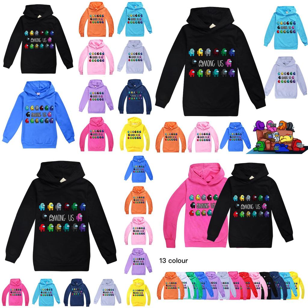 Girls Boys Kids Hoodies Game Pattern Hoody Coat Tops Age 314yrs