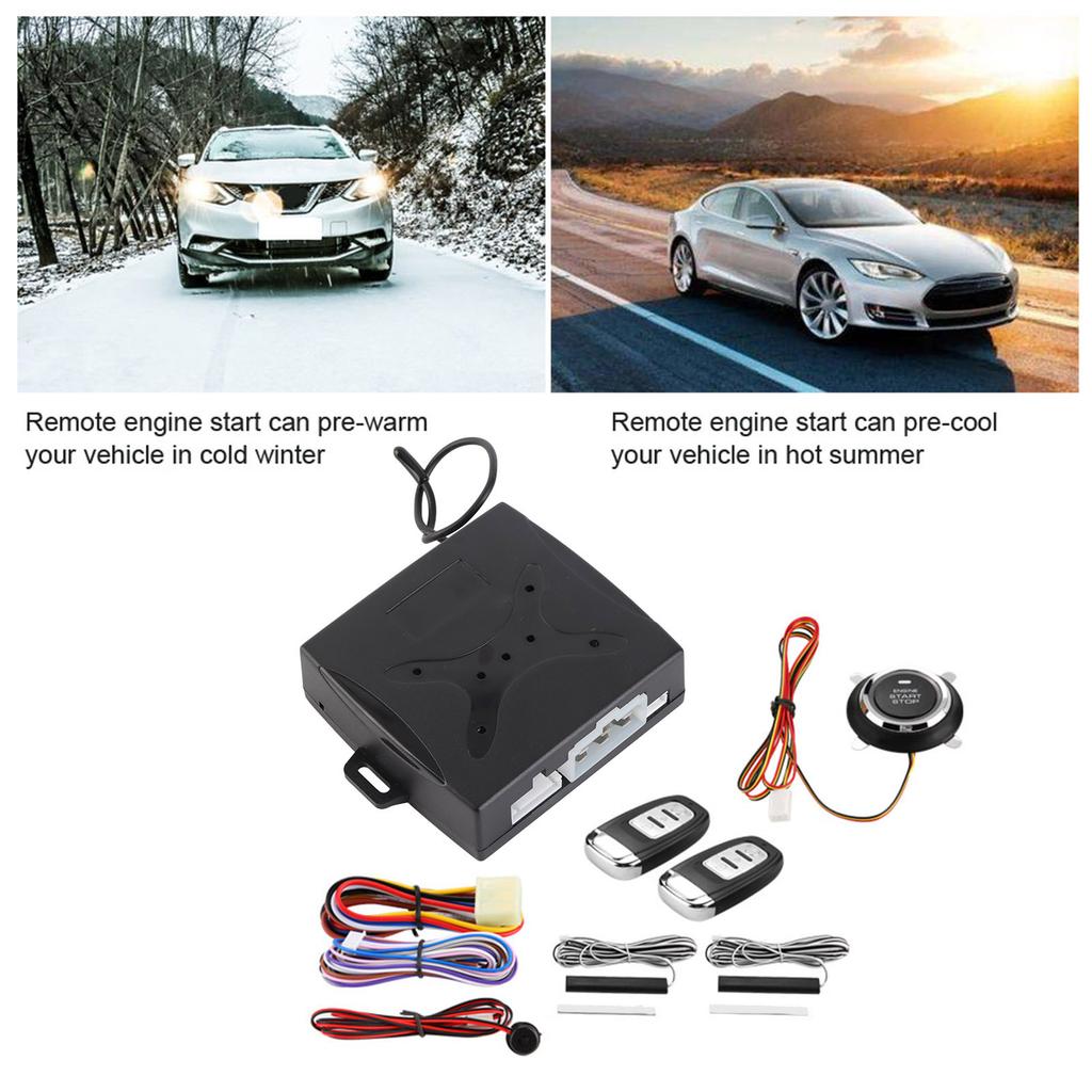 Universal Car Alarm System Engine Ignition Keyless Entry Push Button Remote Starter