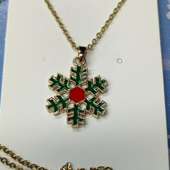 Cross-border Christmas Wish Tree Snowman Reindeer Bells Necklace