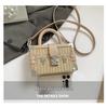 2025 Fashion Rivet Woven Straw Handbag - Versatile Trendy Shoulder & Crossbody Beach Bag