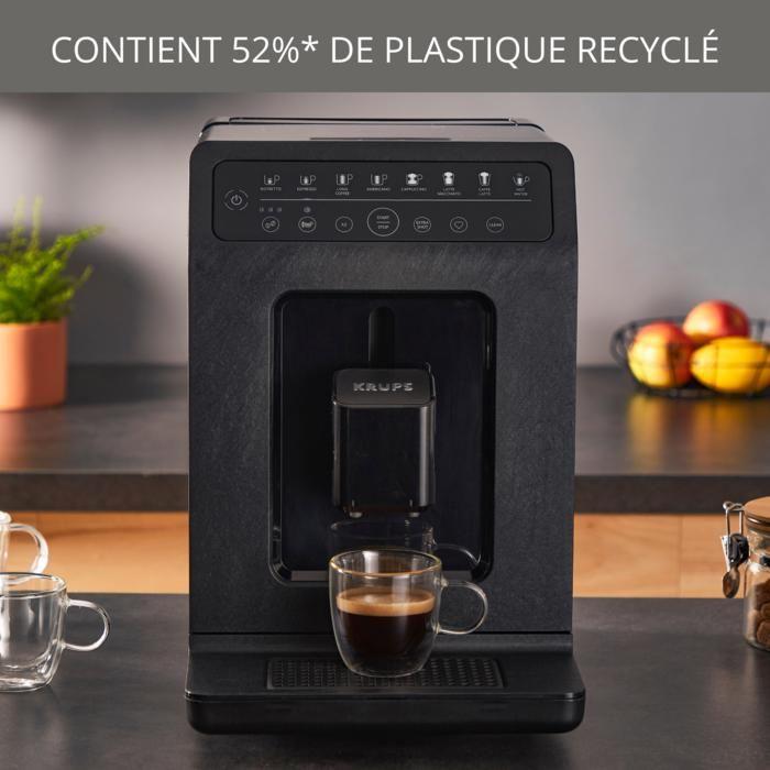 KRUPS, Machine À Café Grains Automatique, 2 Boissons Simultanées, 8 Boissons Préréglées EA897B10