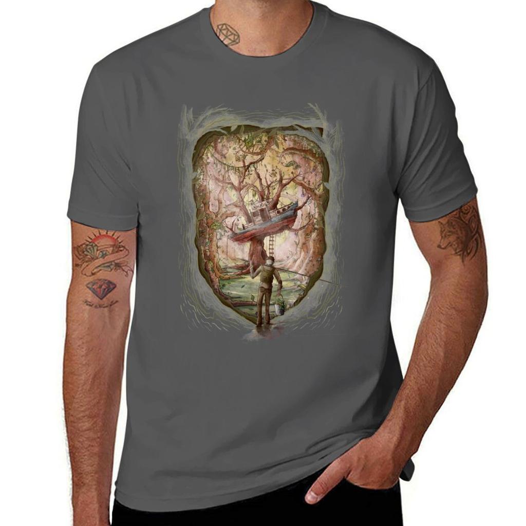 Fisherunisex Of The Forest T-Shirt T-Shirts Für Unisex Baumwolle Lustiges Anime T-Shirt T-Shirt
