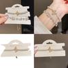 Butterfly Jewelry Bracelet With Zircon And Simulated Pearl For Women Gift Giving