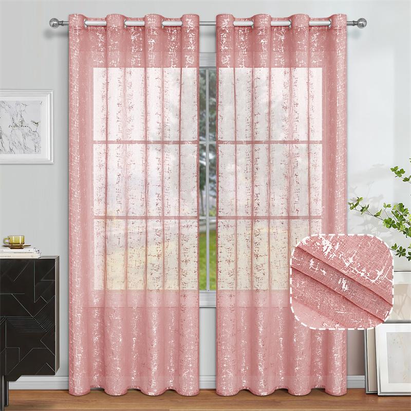 1 Panel Retro Spitze Vorhänge Heißes Silber Kreuzmuster Durchsichtig Cafe Marmormuster Durchsichtige Vorhänge für Schlafzimmer und Wohnzimmer Dekoration, Gardine