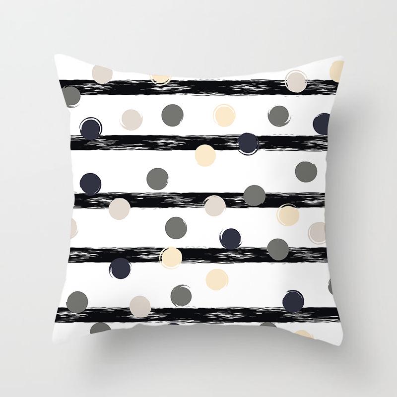 Nordisch Ins Kissen Polka Dot Geometrischer Streifen Kissenbezug Quadratische Heimtextilien
