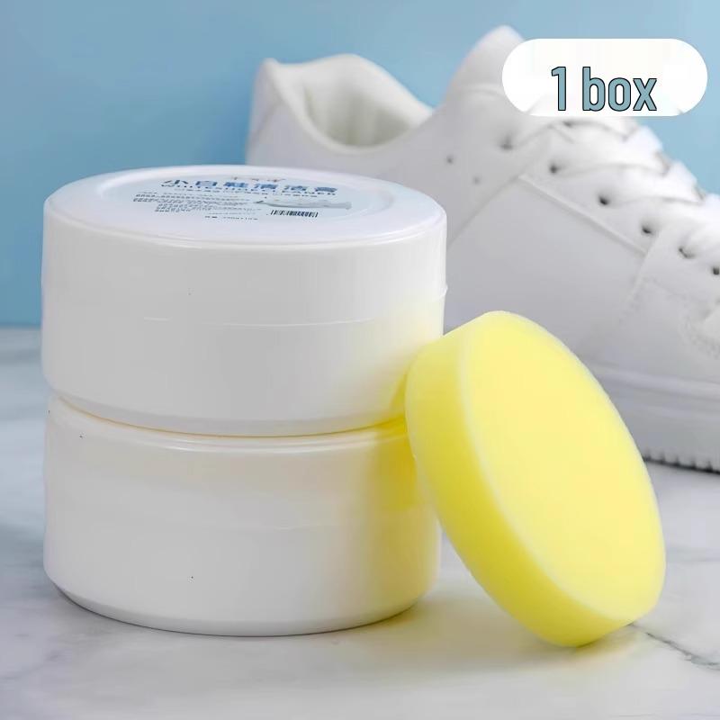Shoe Whitening Kit: No-Wash Cleaner, Stain Remover, Cleaning Wipes, Brush, and Cream