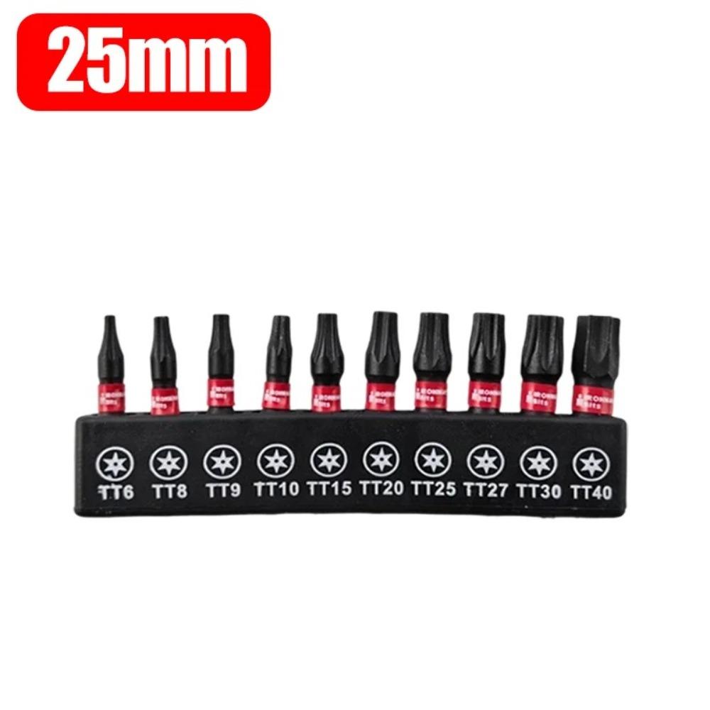 Batch Head Impact Screwdriver Bits S2 Steel Hex Shank Screwdriver Bits  With Holder