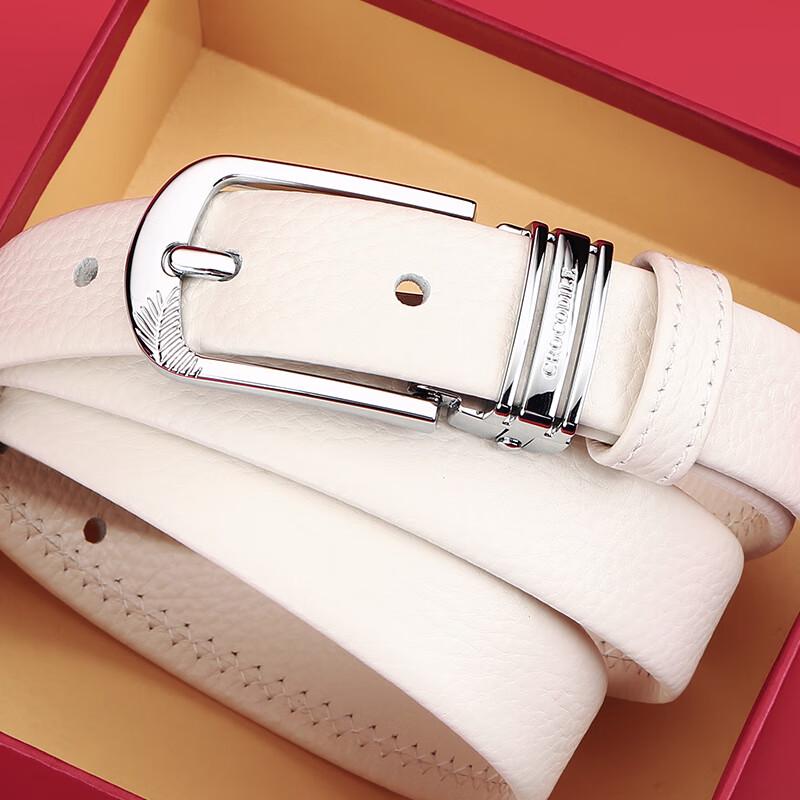 

Женский кожаный ремень с пряжкой-булавкой бренда Crocodile 105cm (Trimmable)