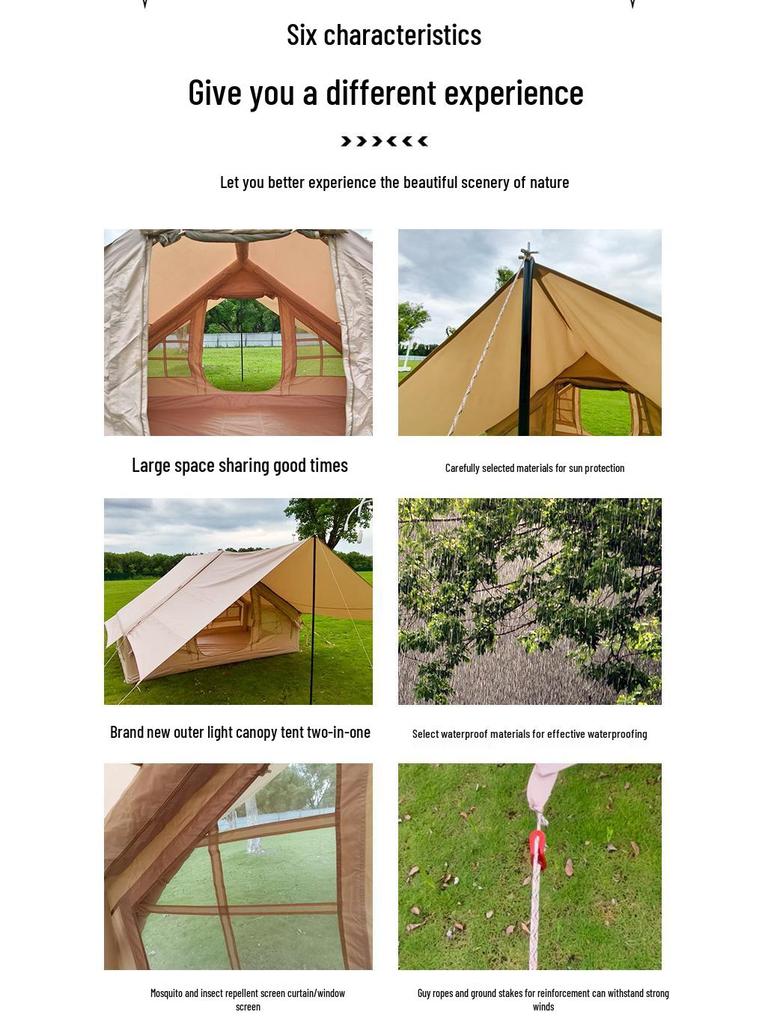Inflatable Tent Tarp: Two-in-One Outdoor Camping Essential