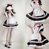 Sweet Maid Outfit Women Anime Maid Costume Fancy Dress Cosplays Costume Maid Dress with Sock Headwear Apron Bustel