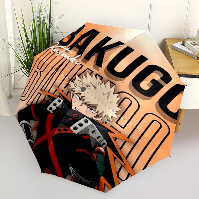 Bakugou Fashionable Automatic Opening/Closing Folding Umbrella. Portable and Foldable, Ideal for Gift, Travel, and Daily Use.